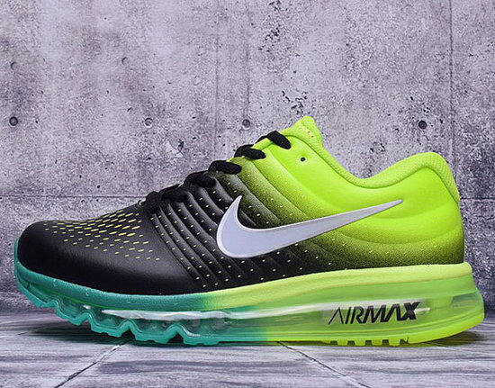 Mens Nike Air Max 2017 Leather Green Black Wholesale